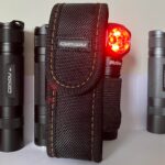 Convoy S2+ holster shown with Wurkkos side pocket options.