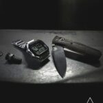 Casio Royal and Benchmade bugout with flytanium Crossfade scales