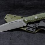 Trail Tanto in Magnacut, OD Green and Tungsten Cerakote