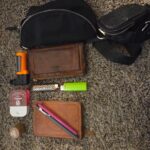 My fanny pack (a.k.a. the void where all my lighters went), and my daily carry hobby backpack. Both are with me most of the time.