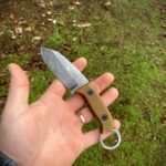 Finger ring EDC blade in 80Crv2
