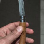 My EDC Opinel Carbon No. 7. Whenever I try good modern knives, I eventually return to my Opinel No. 7 or 8 Carbon. Because as a blue-collar, an Opinel in my pocket and a Victorinox Huntsman in my bag meet all my needs.