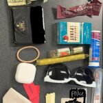 the scratched patent leather really ties it all in