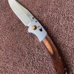 Nkd, the bench made crooked river, a hand me down from my father, aka dad's trusty knife.