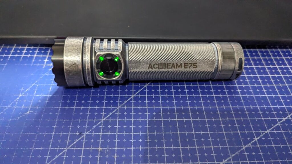 NLD Acebeam E75 bronze silver plated 519a 5000k