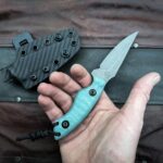 Made this N690 EDC with Jade green G10
