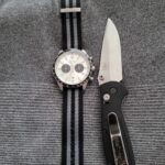 Last work day of the year for me. . . . Benchmade Griptillian and Bulova Chronograph