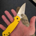 Carrying the Spyderco Para 3 Salt (Magnacut) today