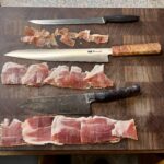 Three knives, two minutes, one ham