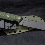 Trail Tanto in Magnacut, OD Green and Tungsten Cerakote
