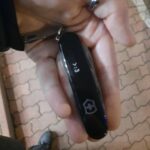 Knife engraving misplaced and it looks soooooo smug