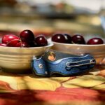 Family doing Christmas things; me taking dumb Christmas knife photos