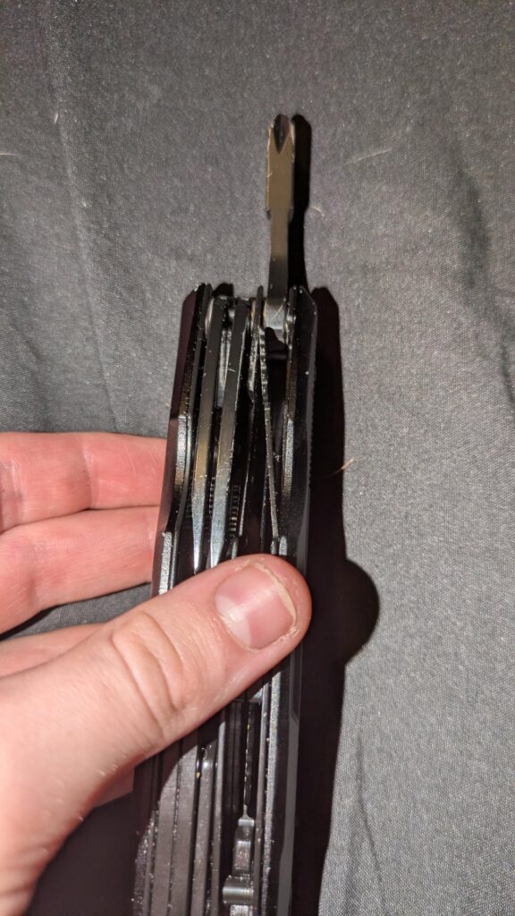 My pocket knife/multi tool got stuck, any ideas on how to fix it