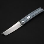 Jared Oeser Custom Tachi OS in OG White Carbo Quartz with MOP Shield Inlay and Pivot