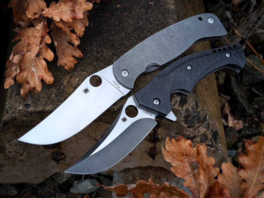 Spyderco K2 and Mamba