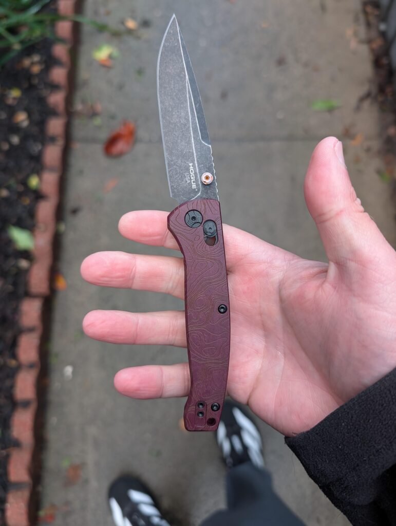 Carrying the Hogue Mysto on this dreary day
