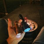 I guess I have the flashlight 'tism now. Hanging out back after a long week with my FW3C and an S8+.