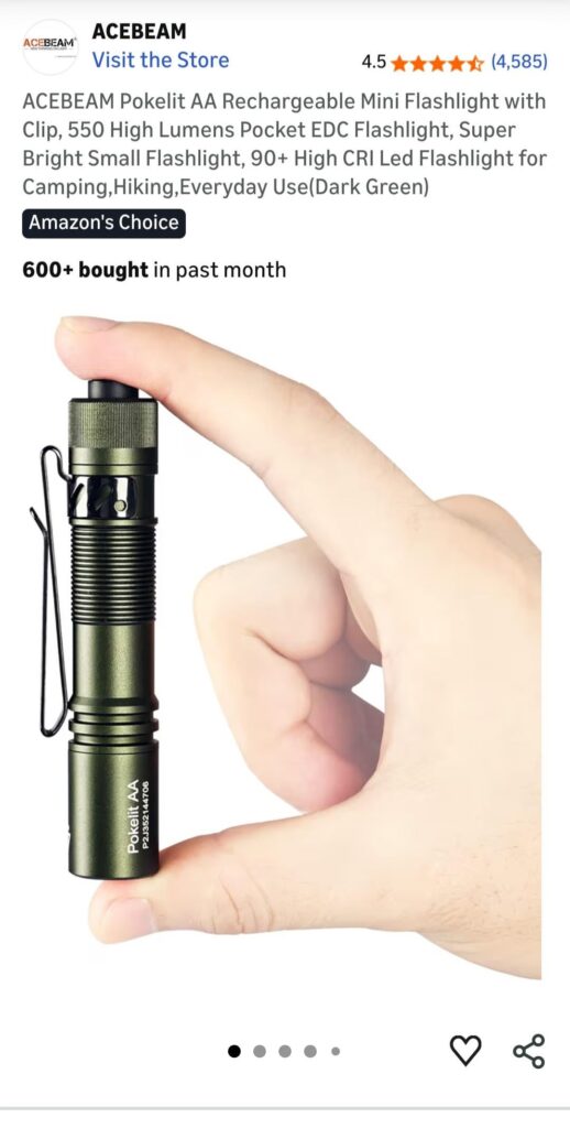 I have chosen 3 light (pocket edc, headlamp, camp lantern) with a budget of ~$150 for all 3. Did I choose well?