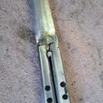 A butterfly knife I made.