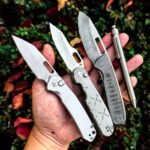 Budget knives and a not-budget pen.