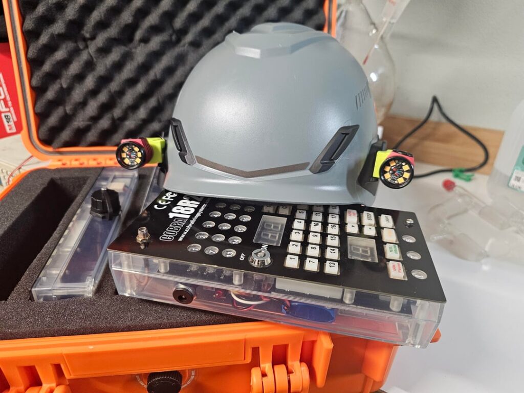 New headlamp/worklught setup. Because work is always in the dark.