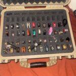 Before, during, and after coating the foam in my case