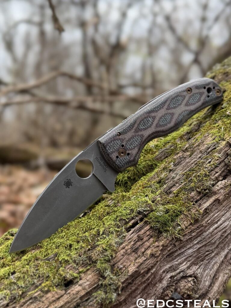 Spyderco Shaman 10V/Python Micarta(REC Exclusive). Modded