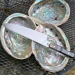 I finished this one up.15n20 Chef knife with Abalone and resin and carbon fiber. The split is Ancient Bog Oak 👍