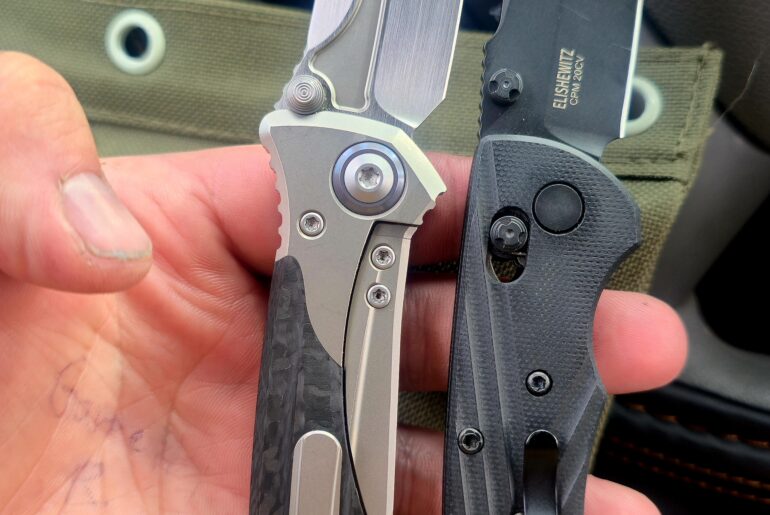 My new hogue deka and Microtech Socom Bravo Mini. Thoughts about these two knives??