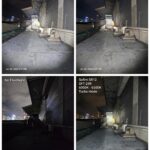 Beamshot comparison - Convoy S21E, Sofirn SC33, Sofirn SR12