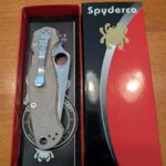 NKD! SpyderCo Paramilitary 2 with Micarta scales.