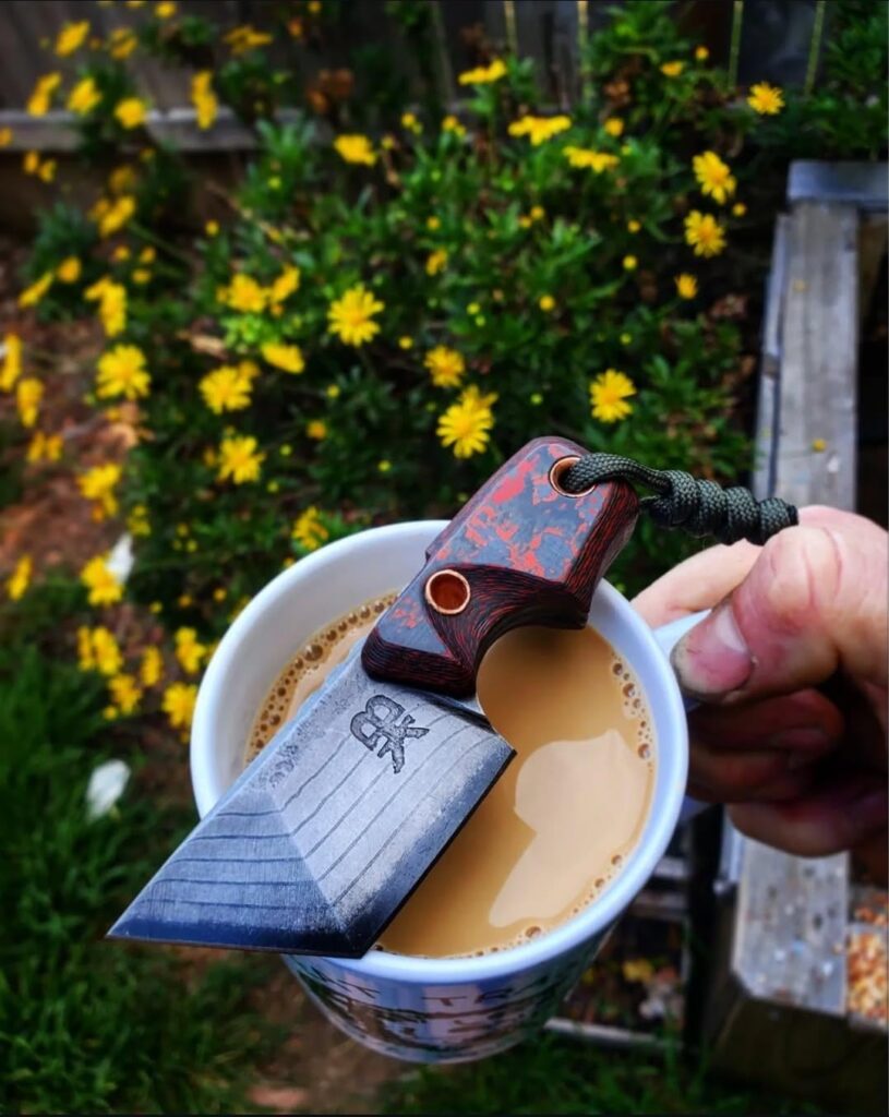 One of my favorites to come out of my shop... Stay Bladed & Caffinated!