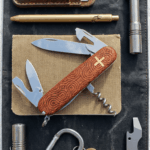 Engraved bloodwood on the Victorinox Spartan!