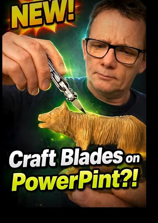 Powerpint with No 2 craft blade adapted for use with Hex driver
