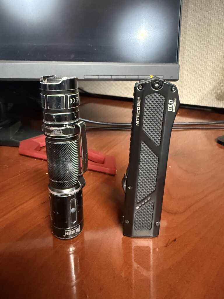 Out with old in with the new for a new year! Chose this Nitecore EDC17 over Olight due to the UBS- C charging on all my electronics. I’m rough on lights at work so it will be interesting to see how it holds up. The light on the left I have had for 2-3 years.