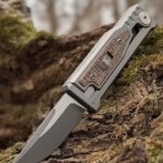 Reate Exo Mini 3V/Burlap micarta & titanium