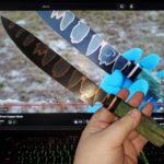 A Knife made from Copper Mesh - JP's Bladeworks