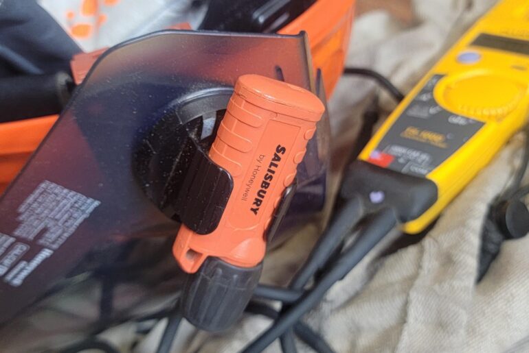 Arc flash hood light