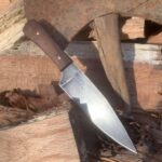 Drop point camp knife I made