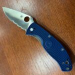 Christmas gift—new Spyderco Tenacious serrated folder