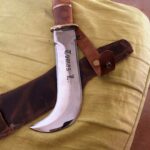 Old school chilean corvo (carbon steel, bronze and chilean amber grip)