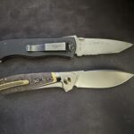 My oldest knife next to my newest knife