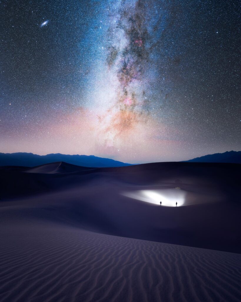 From the space community on Reddit: I took an image from one of the darkest skies in the US, Death Valley!