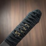 Handle detail shot with dragon menuki