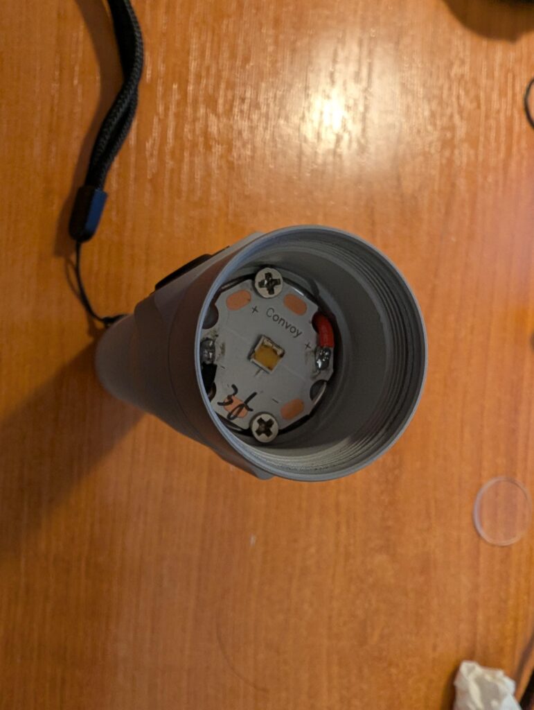 The B35AM emitter in my S21E burnt itself