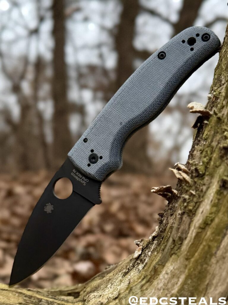 Spyderco Shaman Rex-76/Denim Micarta. St. Nick’s Knives exclusive