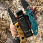 My Winter morning edc Spyderco Manix 2 CPM spy 27 and Krava Cut Honey Badger 10/20 K110 & NITECORE edc 29