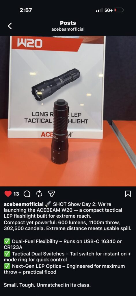 Acebeam W20, Looks like there’s a more affordable W35 now?🤔