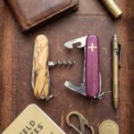 Olivewood and Purpleheart on the Victorinox Spartan and Climber.