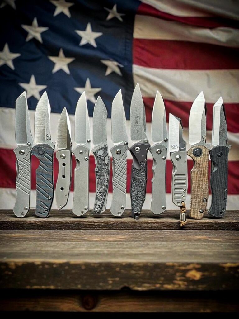 🇺🇸USA Made🇺🇸 In light of being shadowbanned across Meta platforms, I busted out all of my American made folders today and realized I definitely need to add a few more. 🤔 Gimme some suggestions in the comments!